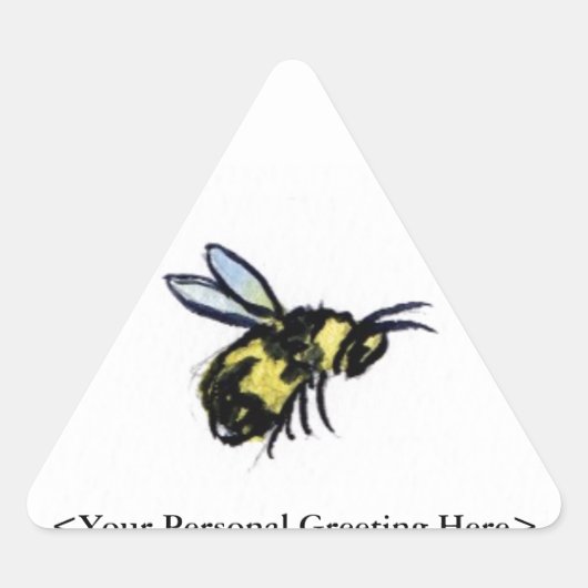 Honey Bees Customized Insect Art Sticker Bug Label (Vorderseite)
