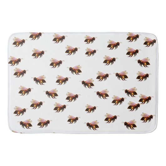 Honey Bees Flying Badematte (Vorderseite)