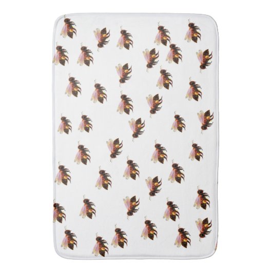 Honey Bees Flying  Badematte (Vorderseite Vertikal)