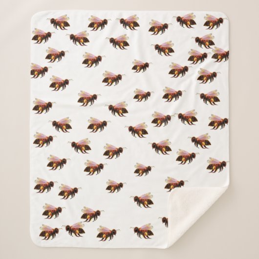 Honey Bees Flying Sherpadecke (Vorderseite)