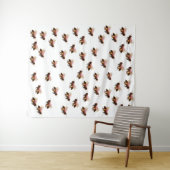 Honey Bees Flying Wandteppich (Beispiel (Horizontal))