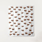 Honey Bees Flying Wandteppich (Vorderseite)