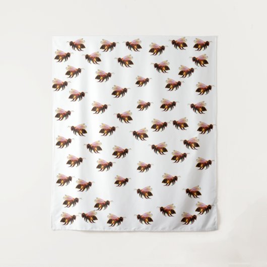 Honey Bees Flying Wandteppich (Vorderseite)