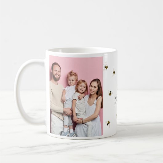 Honey Bees Foto Collage Kaffeetasse (Links)