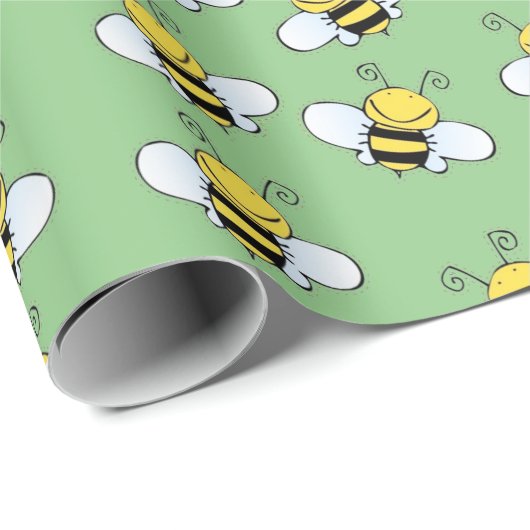 Honey Bees Geschenkpapier (Rolleneckpunkt)