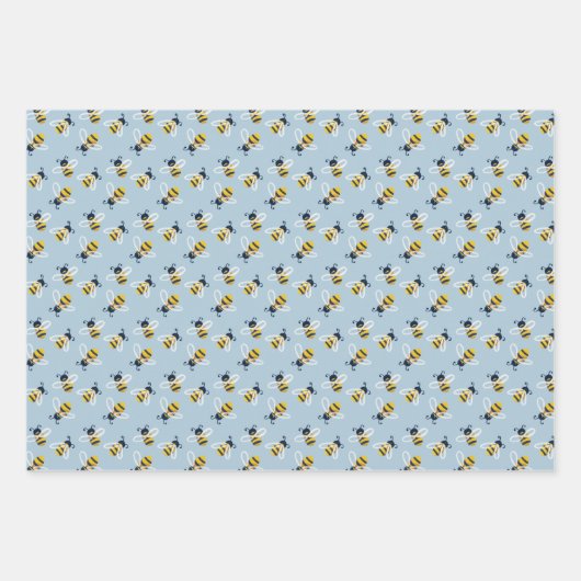 Honey Bees Geschenkpapier Set (Vorderseite)