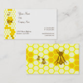 Honey Bees Honeycomb Custom Business Cards Visitenkarte (Vorne/Hinten)