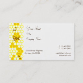 Honey Bees Honeycomb Custom Business Cards Visitenkarte