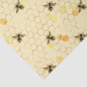 Honey Bees & Honeycomb Pattern Seidenpapier (Detail)