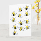 Honey Bees Karte (Gelbe Blume)