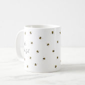 Honey Bees Monogram Coffee Tasse (Vorderseite Links)