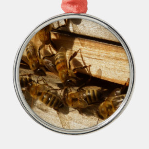 Honey Bees Ornament Aus Metall
