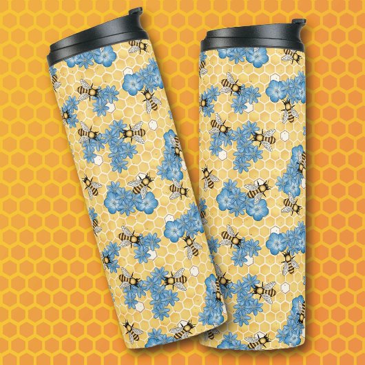 Honey Bees Thermal Tumbler Thermosbecher