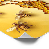 Honey Bees Wall Art World Art Poster (Ecke)