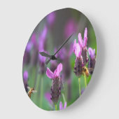 Honey Bees Wall Clock Große Wanduhr (Winkel)