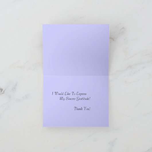 Honey Bees & Wildblumen Lilac Vielen Dank Karten (Innenseite)