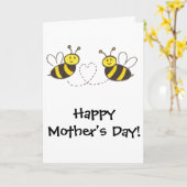 Honey Bees with Heart Happy Mother's Day! Karte (Gelbe Blume)
