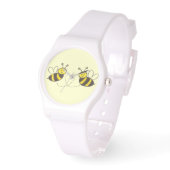 Honey Bees with Heart Sporty Armbanduhr (Winkel)