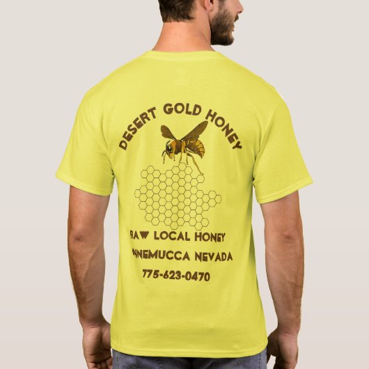 Honey Beey Honey Seller Beekeeper Apiarist Custom T-Shirt (Rückseite)