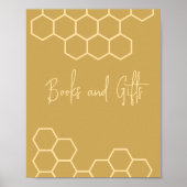 Honey Beige Baby Duschbücher und Geschenke Zeichen Poster (Vorne)
