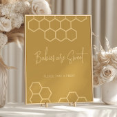 Honey Beige Baby Dusche Babys sind Sweet Dessert Poster