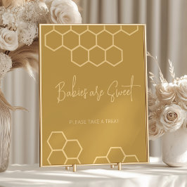 Honey Beige Baby Dusche Babys sind Sweet Dessert Poster