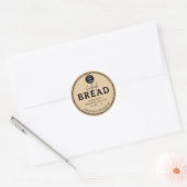 Honey Beige Bakery Sourdough Bread Label Sticker (Umschlag)