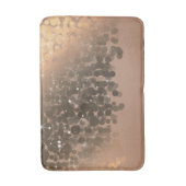 Honey Beige Champagne Golden Sparkor Lights Badematte (Vorderseite Vertikal)
