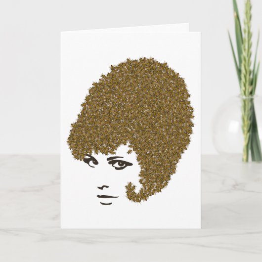 Honey Beve Hive Grußkarte Karte (Vorderseite)