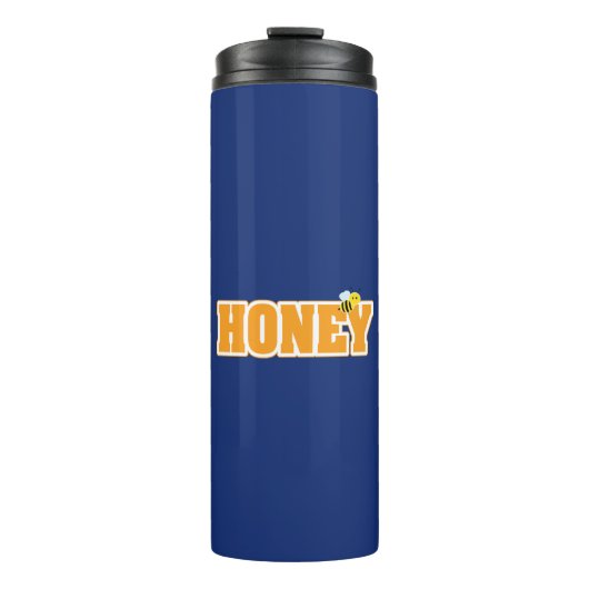 HONEY BEY ALUMINIUM WASSERFLASCHE THERMOSBECHER (Vorderseite)