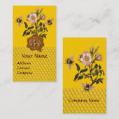 HONEY BEY AND WILD ROSE, BEEKEEPER WAX SIEGEL VISITENKARTE (Vorne/Hinten)