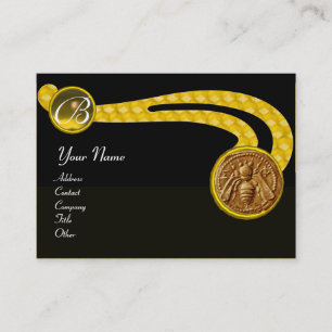 HONEY BEY ,BEEKEEPER APIARIST MONOGRAM VISITENKARTE