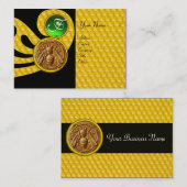 HONEY BEY ,BEEKEEPER APIARIST MONOGRAM VISITENKARTE (Vorne/Hinten)