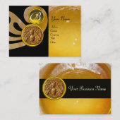 HONEY BEY ,BEEKEEPER APIARIST MONOGRAM VISITENKARTE (Vorne/Hinten)