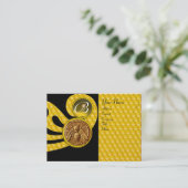 HONEY BEY ,BEEKEEPER APIARIST MONOGRAM VISITENKARTE (Stehend Vorderseite)