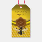 HONEY BEY ,BEEKEEPER BROWN WAX SIEGEL MONOGRAM GESCHENKANHÄNGER (Rückseite)