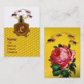 HONEY BEY ,BEEKEEPER BROWN WAX SIEGEL MONOGRAM VISITENKARTE (Vorne/Hinten)