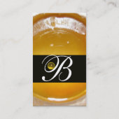 HONEY BEY ,BEEKEEPER BROWN WAX SIEGEL MONOGRAM VISITENKARTE (Rückseite)