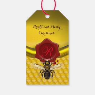 HONEY BEY ,BEEKEEPER RED WAX SIEGEL MONOGRAM GESCHENKANHÄNGER