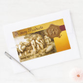 HONEY BEY, BROWN WAX SIEGEL RECHTECKIGER AUFKLEBER (Umschlag)