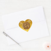 HONEY BEY, HERZMONOGRAMM Herz-Aufkleber (Umschlag)