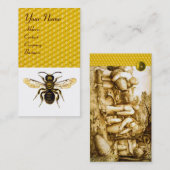 HONEY BEY RED BEEKEEPER, Bienenzuchtschale Visitenkarte (Vorne/Hinten)