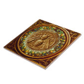 HONEY BEY / RED GREEN FLORENTINE FLORAL CROWN FLIESE (Seite)