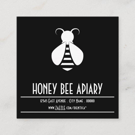 HONEY BEY Square Briefmarke Card Treuekarte (Vorderseite)