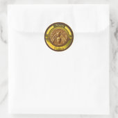 HONEY BIE / BEEKEEPER BEEKEEPING RUNDER AUFKLEBER (Tasche)