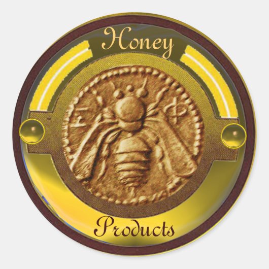 HONEY BIE / BEEKEEPER BEEKEEPING RUNDER AUFKLEBER (Vorderseite)
