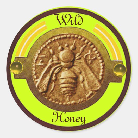HONEY BIE / BEEKEEPER BEEKEEPING RUNDER AUFKLEBER (Vorderseite)