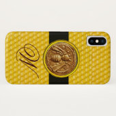 HONEY BIE, BEEKEEPER MONOGRAM Case-Mate iPhone HÜLLE (Rückseite (Horizontal))