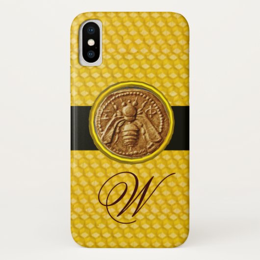 HONEY BIE, BEEKEEPER MONOGRAM Case-Mate iPhone HÜLLE (Rückseite)
