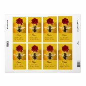 HONEY BIE, BEEKEEPER, ROT WAX SIEGEL MONOGRAM (Vorne)